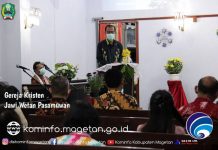 Pemantauan Keamanan dan Kelancaran Pelaksanaan Ibadah Natal Tahun 2020 di Kab. Magetan – Dinas Komunikasi dan Informatika Kab. Magetan