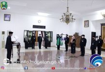 Pelantikan Pejabat Administrator Dan Pengawas Lingkungan Kabupaten Magetan Tahun 2021 – Dinas Komunikasi dan Informatika Kab. Magetan