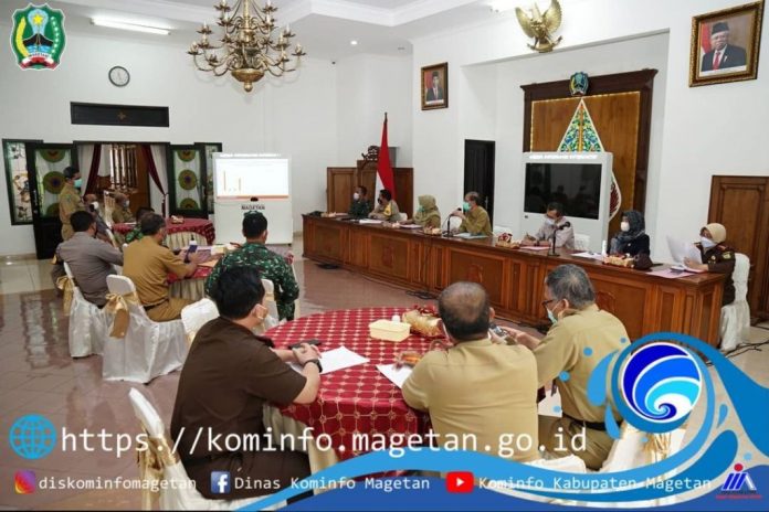 Rapat Evaluasi Penanganan Covid-19 Di Kabupaten Magetan – Dinas Komunikasi