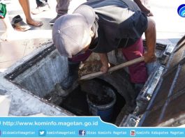 Jelang Kemarau, Petugas Bersihkan Bak Kontrol Alun-Alun Magetan – Dinas Komunikasi dan Informatika Kab. Magetan