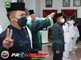 Pelantikan 123 Pejabat Administrator dan Pengawas di Lingkungan Pemerintah Kabupaten Magetan