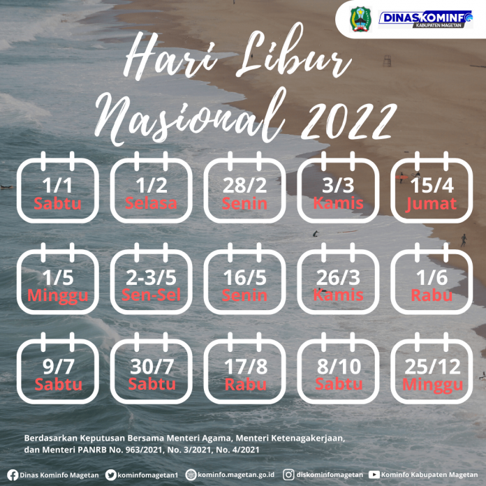 Hari Libur Nasional Tahun 2022 – Dinas Komunikasi dan Informatika