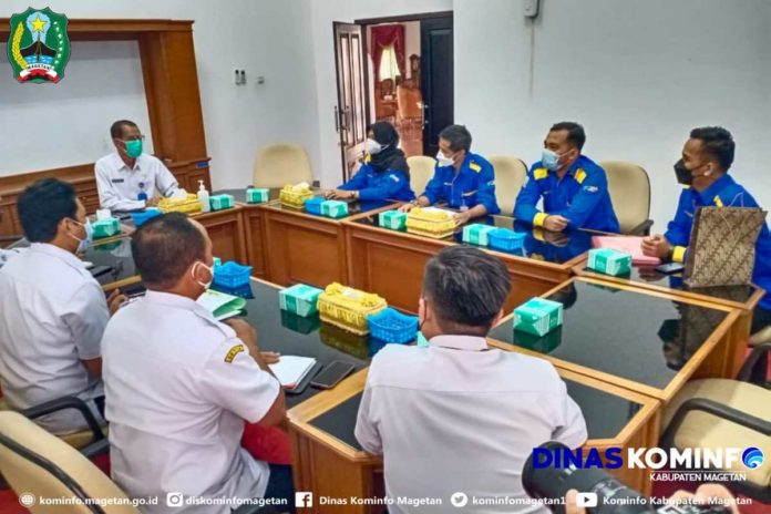 Bupati Magetan Audiensi Dengan Penggerak Olahraga Masyarakat (POM) – Dinas