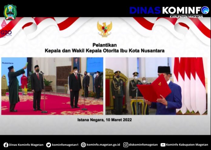 Kepala dan Wakil IKN Dilantik – Dinas Komunikasi dan Informatika