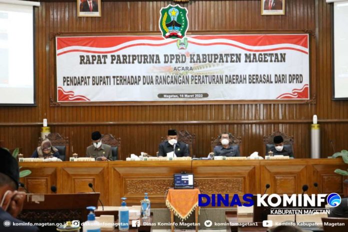 PENDAPAT BUPATI TERHADAP 2 (DUA) RANCANGAN PERATURAN DAERAH INISIATIF DPRD