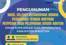 Pengumuman terbaru!
Berdasarkan hasil Seleksi Kemampuan Bidang Pengadaan Tenaga…
