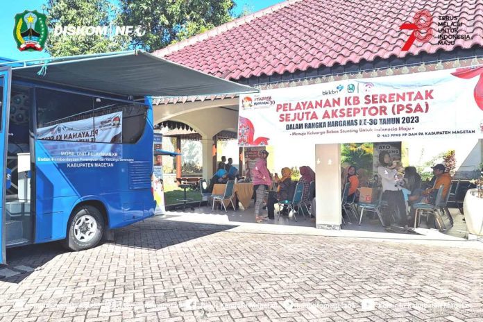 Dinas PPKB PP dan PA Magetan Beri Layanan Akseptor Gratis