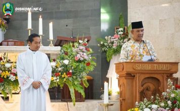 Pj. Bupati berbarengan Forkopimda, Pantau penyelenggaraan Natal, Pastikan Natal Berjalan kondusif dan Khidmad. – Dinas Komunikasi dan Informatika Kab. Magetan