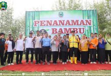 1.310 ASN Tanam Bambu Serentak di Eco Bamboo Park Magetan