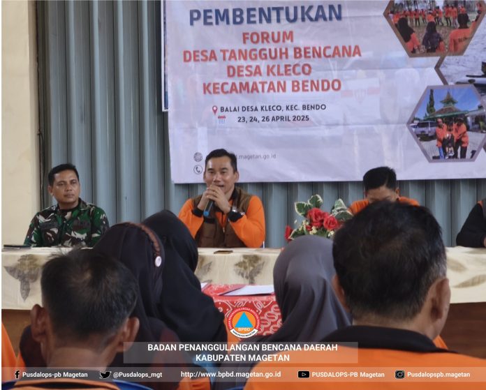BPBD Magetan Laksanakan Pembentukan Destana dan Peringatan HKB 2025 di