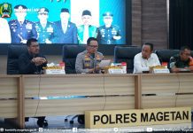 Jelang 1 Muharam, Polres Magetan Gelar Rakor Pengamanan Suro 2025