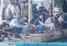 Mempererat Sinergitas, Kapolres Magetan dan Awak Media Mancing Bersama Rayakan HUT ke- 79 Bhayangkara