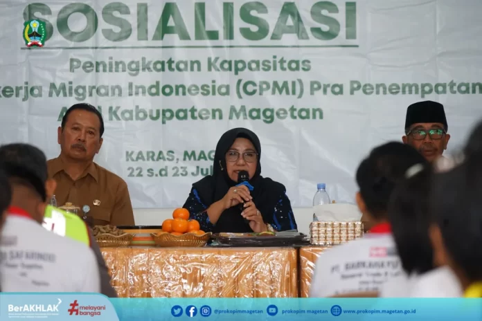 Bupati Magetan Hadiri Sosialisasi Peningkatan Kapasitas CPMI Pra Penempatan