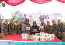 Bupati Nanik Hadiri Bazar HUT ke- XXV Ikatan Adhyaksa Dharmakarini Kejari Magetan