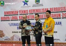 Lestarikan Literasi Lokal, Dinas Arpus gelar Bimtek Kepenulisan Berbasis Budaya Lokal