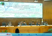 Paripurna DPRD Agenda Acara Pandangan Umum Fraksi DPRD terhadap Dua Raperda Kabupaten Magetan
