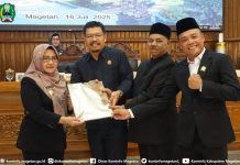 Rapat Paripurna Penandatanganan Nota Kesepakatan Rancangan Awal RPJMD Kabupaten Magetan Tahun 2025 – 2029