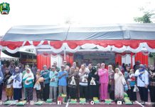 Gerakan Pangan Murah Bulog dan Polres Magetan Bantu Masyarakat Dapatkan Harga Sembako Dengan Harga Terjangkau