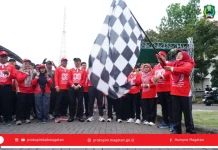 Jalan Santai Meriahkan HUT ke-80 RI dan HUT ke-64 Bank Jatim di Magetan