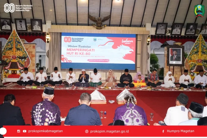 Magetan Gelar Malam Tirakatan Peringati HUT ke-80 RI, Kuatkan Persatuan