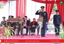 Upacara Penurunan Bendera HUT ke-80 RI, Kolonel Pnb. Dharma T. Gultom Pimpin Khidmatnya Acara