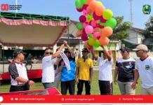 Wakil Bupati Magetan Meresmikan Kampung Olah Raga Takeran