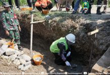 Peletakan Batu Pertama Pra TMMD ke-126 Kodim 0804/Magetan