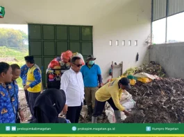 Wakil Bupati Magetan Meninjau TPS Puntukdoro
