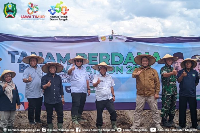 Pemkab Magetan Gelar Tanam Perdana Bongkar Ratoon 2025, Dukung Swasembada