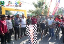 Ratusan Onthelis Meriahkan Gowes Sepeda Jadoel di Magetan
