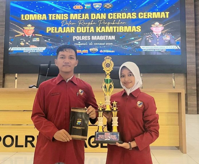 Marissa Aurellia Muzakki, Murid SMAN 1 Magetan Menyabet Juara 1 LCC dan Duta Kamtibmas Polres Magetan 2025