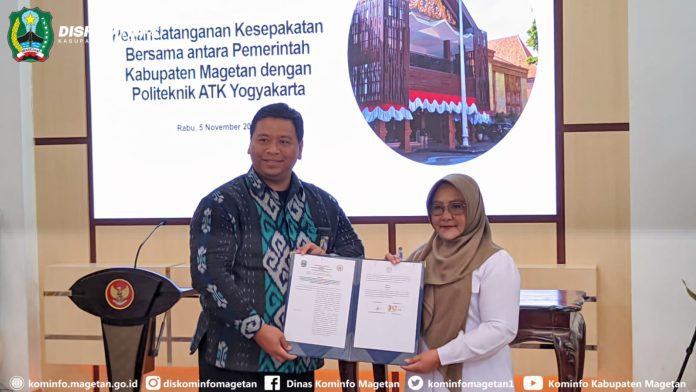 Pemkab Magetan dan Politeknik ATK Yogyakarta, Tandatangani Kesepakatan Akademi D3
