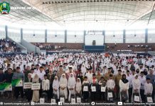 Seribu Anak Yatim Tersenyum, Kolaborasi BAZNAS dan Pemkab Magetan Hadirkan Secercah Harapan di Bulan Suci