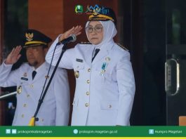 Hari Otonomi Daerah 2026, Bupati Magetan Sampaikan Pesan Mendagri dan Serahkan Penghargaan ZI