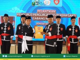 Bupati Magetan Tekankan Peningkatan Prestasi IKS PI Kera Sakti dalam Pengukuhan Pengurus Baru