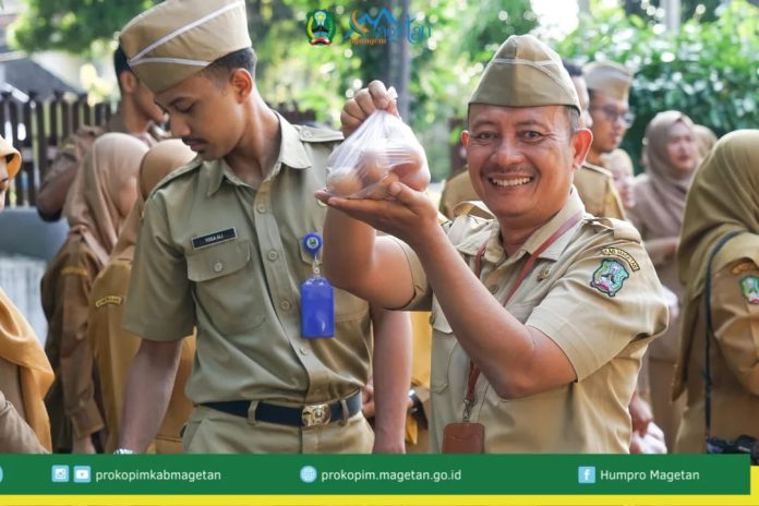 Gerakan Membeli Telur ASN Lingkup Sekretaris Daerah Kabupaten Magetan –